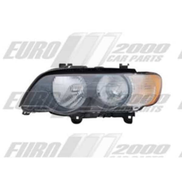"BMW X5 E53 2000-03 Headlamp - Left Hand - White/Clear Corner Lamp"
