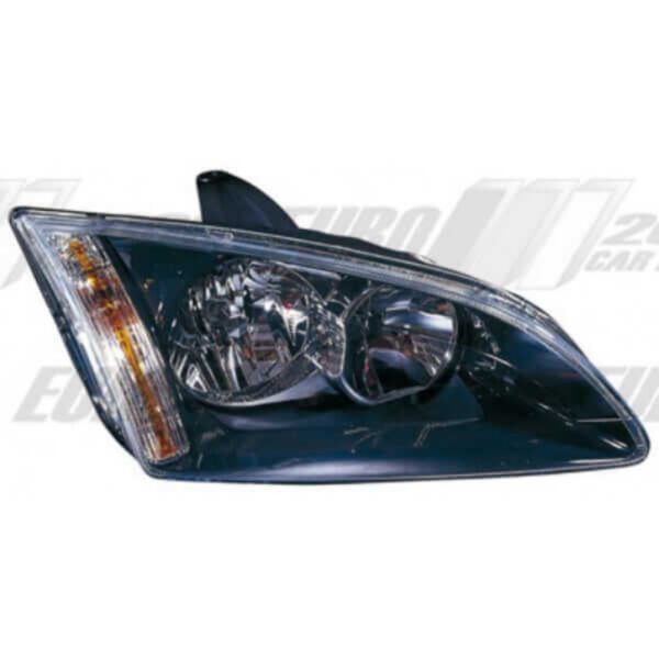 "Ford Focus 2005-07 Headlamp - Right Hand - Black - Electric/Manual - Buy Now!"