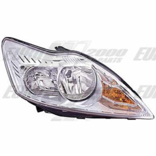 "Ford Focus 2008 Electric Chrome Lefthand Headlamp - Enhance Your Driving Experience"