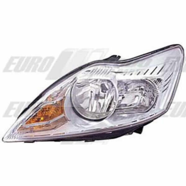 "Ford Focus 2008 Electric Chrome Righthand Headlamp - Enhance Your Driving Experience"