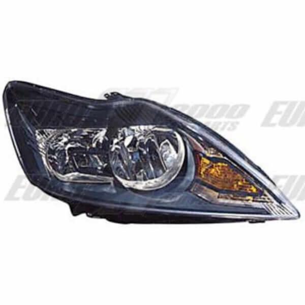 "Ford Focus 2008 Electric Black Left Headlamp - Enhance Your Driving Experience"