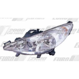 Peugeot 207 2006- Headlamp - Lefthand - With Fog Lamp