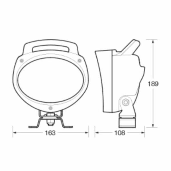 "Narva Led Mini Senator Work Light: 9-33V Flood Beam for Maximum Visibility"