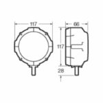 Heavy-Duty Narva 72466 9-36V 'Delta' LED Work Lamp Flood Beam