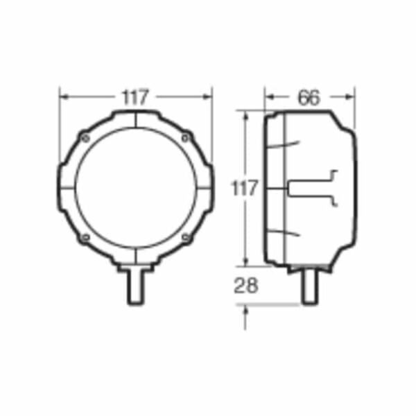 Heavy-Duty Narva 72466 9-36V 'Delta' LED Work Lamp Flood Beam