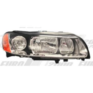 "2005-09 Volvo S60/V60 Electric Black Right Headlamp - High Quality Replacement Part"