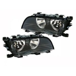 Bmw 3'S E46 2 Door 1998 - Headlamp -  Lefthand Or Righthand - Black Reflector