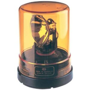 "Hella Halogen Amber 12V Permanent Mount Beacon - Bright & Durable Lighting Solution"