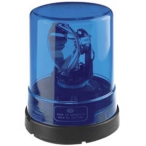 24V Permanent Mount Hella Halogen Beacon Blue - High Visibility Lighting Solution