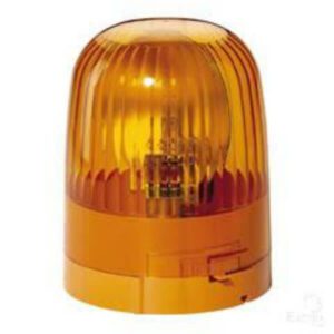 "Hella Halogen Amber Beacon: 12V or 24V Permanent Mount"