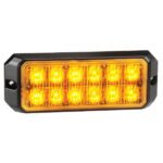 "Amber LED Strobe Light 12/24V Permanent Mount - Narva"