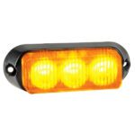 "Amber LED Strobe Light 12/24V Permanent Mount - Narva"