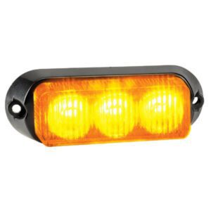 "Amber LED Strobe Light 12/24V Permanent Mount - Narva"