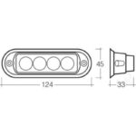 "12V Permanent Mount Narva LED Strobe Blue - Enhance Your Vehicle's Visibility"