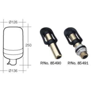 "Amber 12V/24V Halogen Beacon Light - Narva Pole Mount"