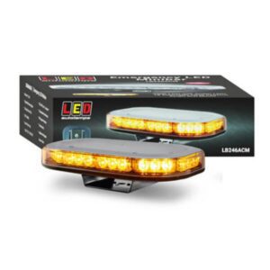 LED Autolamps LB246ACM 12/24V Amber Emergency Mini Light Bar Clear Lens With Amber LED's