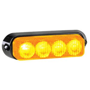 narva led strobe amber 12 or 24v permanent mount 85212a