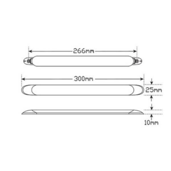 Led Autolamps 1061 - Interior Light Led Surface Mount