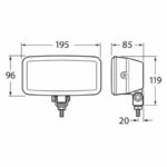 "Hella Halogen Driving Light Rectangle 12V Flood Beam - Each | Bright & Powerful Lighting"