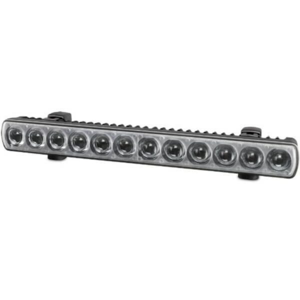 "Hella 350mm 9-33V LED Driving Light Bar with Plastic Bracket - Enhance Your Driving Experience!"