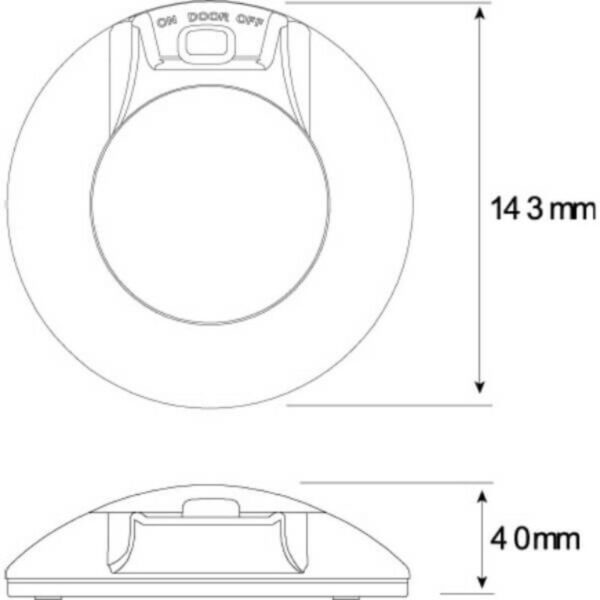 Led Autolamps 143Ilw24 Interior Lamp With On/Door/Off Switch - 24V, White