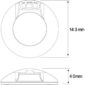 Led Autolamps 143Ilw24 Interior Lamp With On/Door/Off Switch - 24V, White