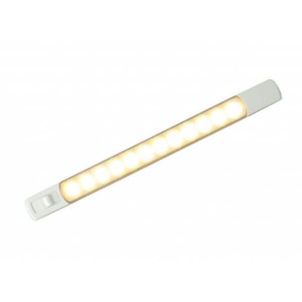 "Hella 12V White/Red Slim LED Strip Lamp - Brighten Up Your Home!"