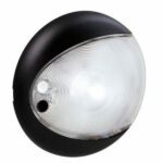 "Hella Interior LED 9-33V White Touch Lamp with Black Shroud"