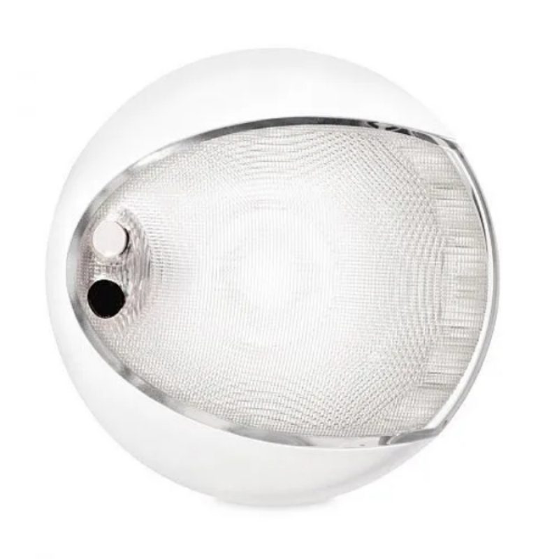"Hella Interior LED 9-33V White Touch Lamp with White Shroud"