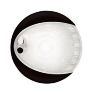 "Hella Interior LED 9-33V White Touch Lamp with Black Shroud"