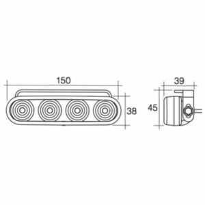 Narva Day Time Running Light LED 12V/24V Oval Universal - Single: Brighten Your Drive with Quality LED Lights!