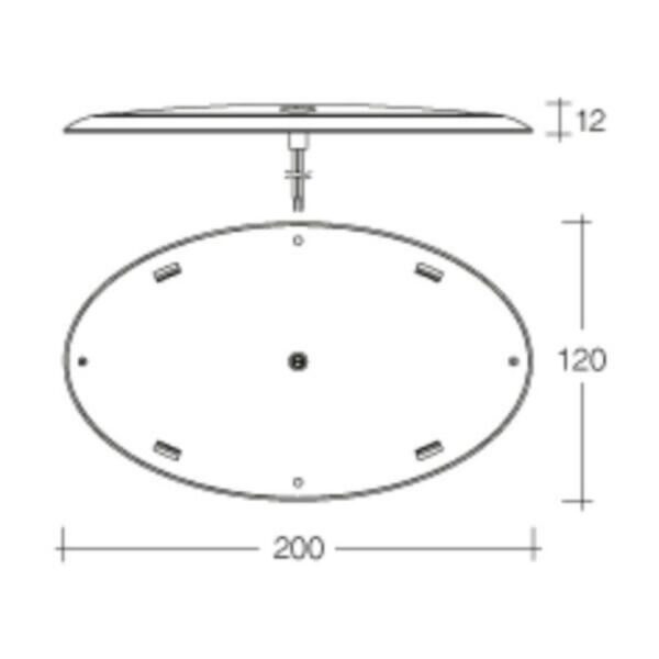 Narva 9-33V Saturn Oval L.E.D Interior Lamp w/ Touch Sensitive On/Dim/Off Switch - Brighten Your Home!