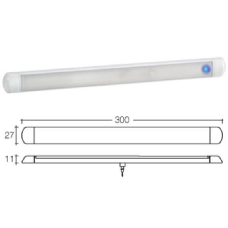 "Narva 12V LED 300mm Lamp with Touch Control - Brighten Up Your Home!"