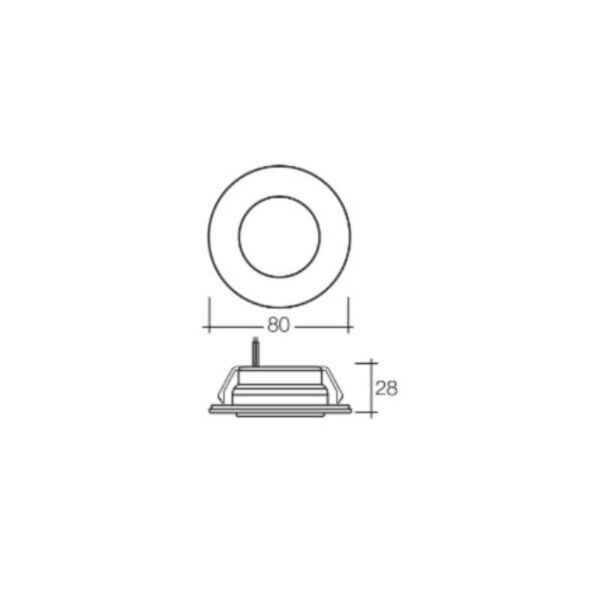 "Narva LED Round Recessed Interior Light - 9-33V Mount for Maximum Visibility"