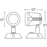 "Narva 87646 9-33V 1W LED Reading Lamp with Adjustable Brightness & On/Off Switch"