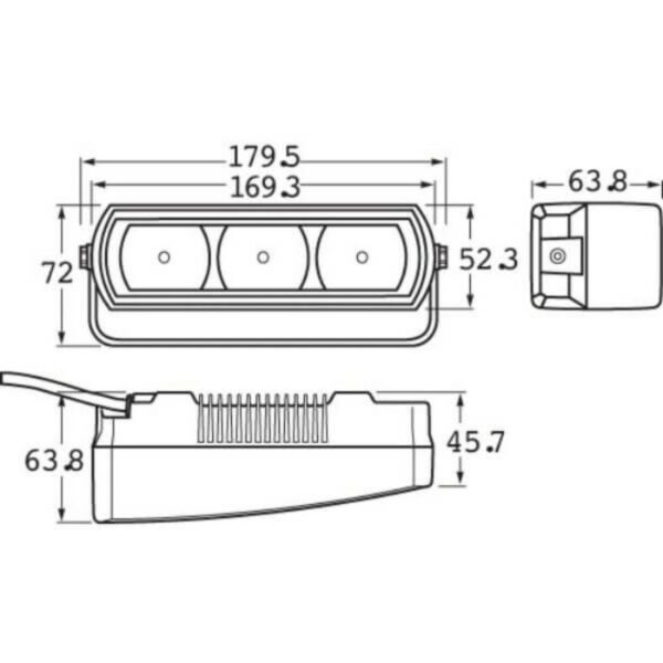 "Hella Day Time Running Light LED 12V/24V Rectangle Kit - Brighten Your Drive!"