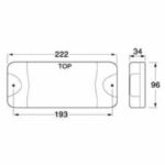 Hella 2377 DuraLED Combi-R Stop/Rear Position/Rear Direction Indicator - High Quality LED Lighting for Maximum Visibility