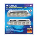 Narva 9-33V Slimline LED Daytime Running Lamp Kit with Adjustable Bracket - Brighten Your Drive!