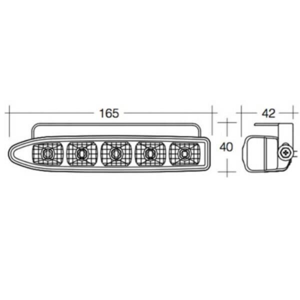 Narva 9-33V Slimline LED Daytime Running Lamp Kit with Adjustable Bracket - Brighten Your Drive!