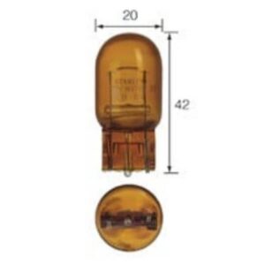 "Narva Premium 12V 21W Amber Wedge Globe T-20mm W3 X 16D - Brighten Up Your Home!"