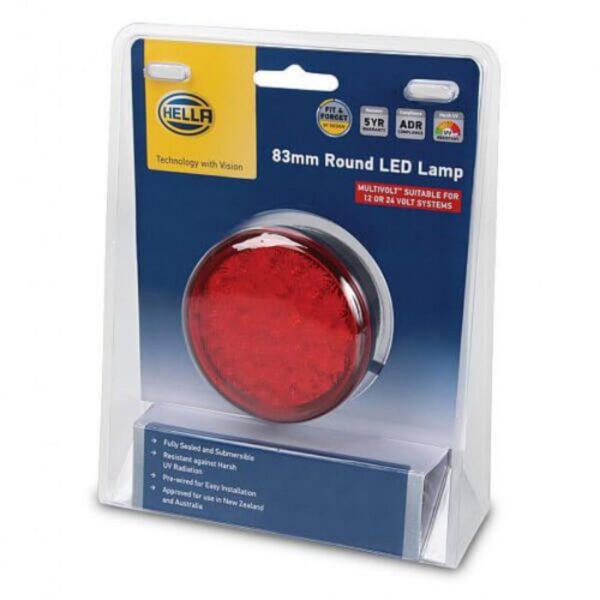 Hella LED 83mm Stop/Rear Position Lamp | Bright & Durable Lighting Solution