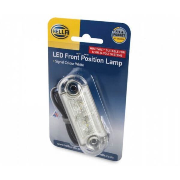 "Hella Duraled Flush Mount Front Position/End Outline Lamp - Brighten Your Drive with Quality Lighting"
