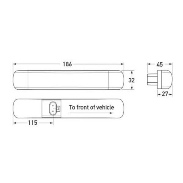 Hella LED Auxiliary Side Indicator Cat. 6 - Bright & Visible Turn Signal Lights