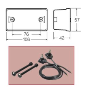 12V Sealed Amber Forward Marker Lamp with Inbuilt Reflector