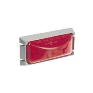 Red Rear Sealed Marker Lamp with Grey Mounting Base - Illuminate Your Vehicle!