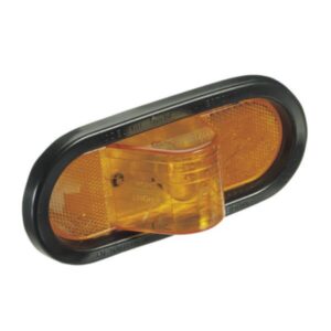 "Sealed Amber Narva Indicator Lamp with Vinyl Grommet - Side Mount"