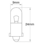 "Narva 24V 2W Standard Bayonet Globe - 1 Piece - Buy Now!"