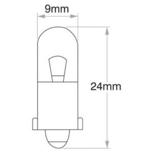 "Narva 24V 2W Standard Bayonet Globe - 1 Piece - Buy Now!"