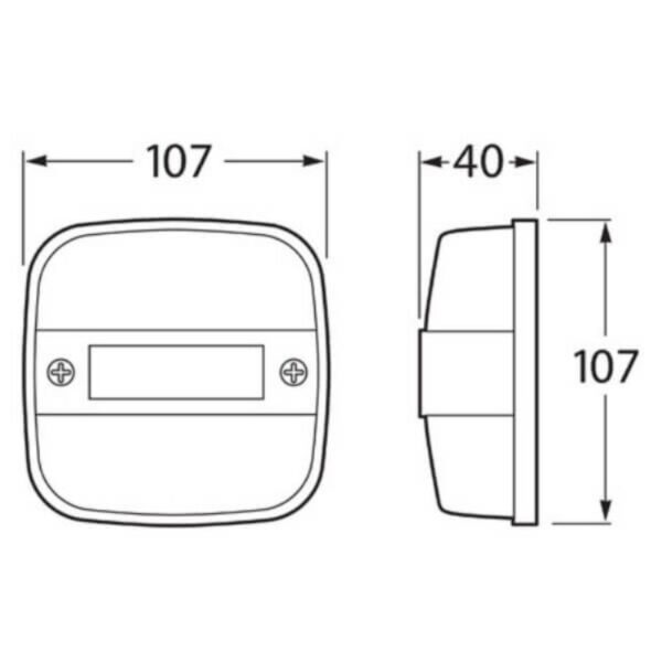 "Hella 12V Stop/Tail/Indicator Light - Bright, Incandescent Lighting for Your Vehicle"