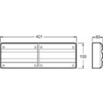 "Hella 2422 Designline Double Combination Lamp - 12V, 24V, or Multi-Voltage Inbuilt Reflector"